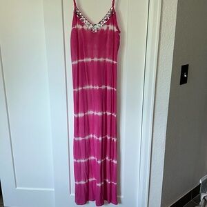 INC pink tie dyed summer dress